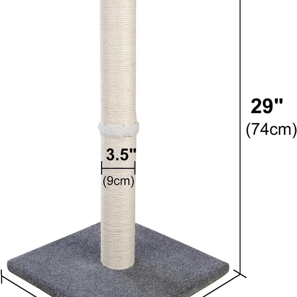 Cat scratcher (large/tall), sisal and carpet